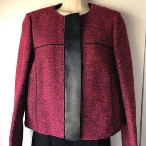 Proenza Schouler Stunning Tweed & Leather Jacket